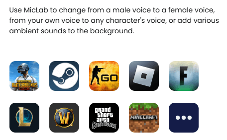 miclab change voice in games